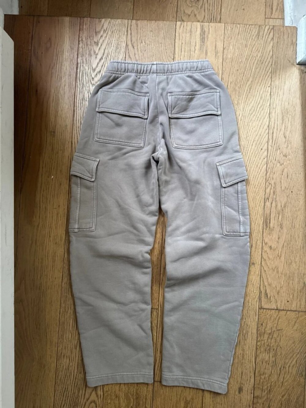 Khaki Fleece Cargo Sweatpants XS - Picture 2 of 3